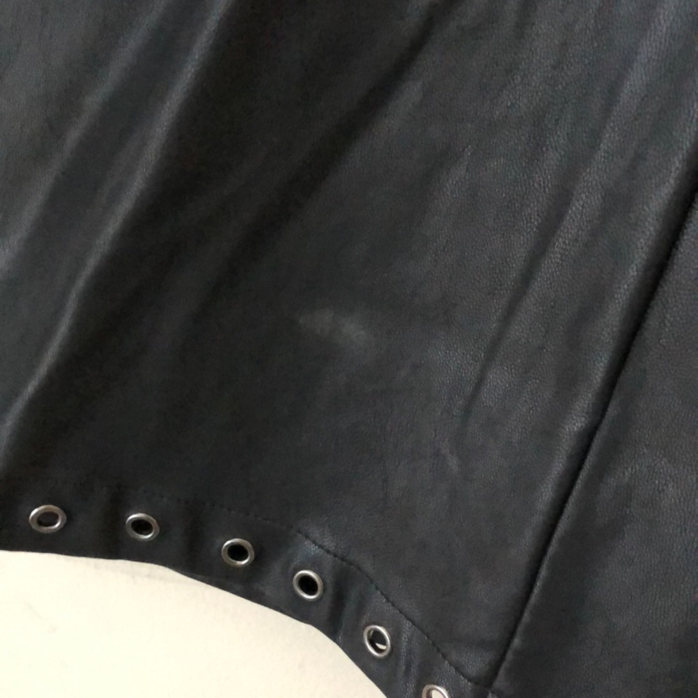 Faux Leather Dress - Picture 6 of 8